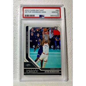 Victor Wembanyama 2023-24 Panini #60 NBA Rookie Card 1 of 6522 PSA 10 Gem Mint
